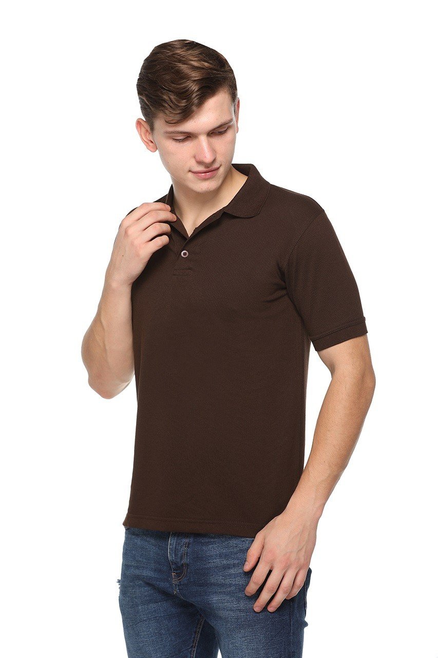 Coffee Color-Pikmee Promo Polo t shirt