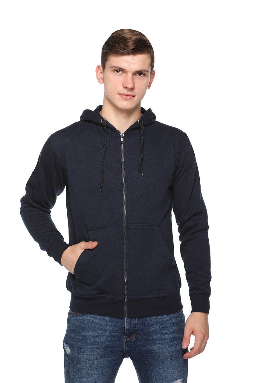 Navy Blue-Pikmee Zero Degree/ Zipper Hoodie