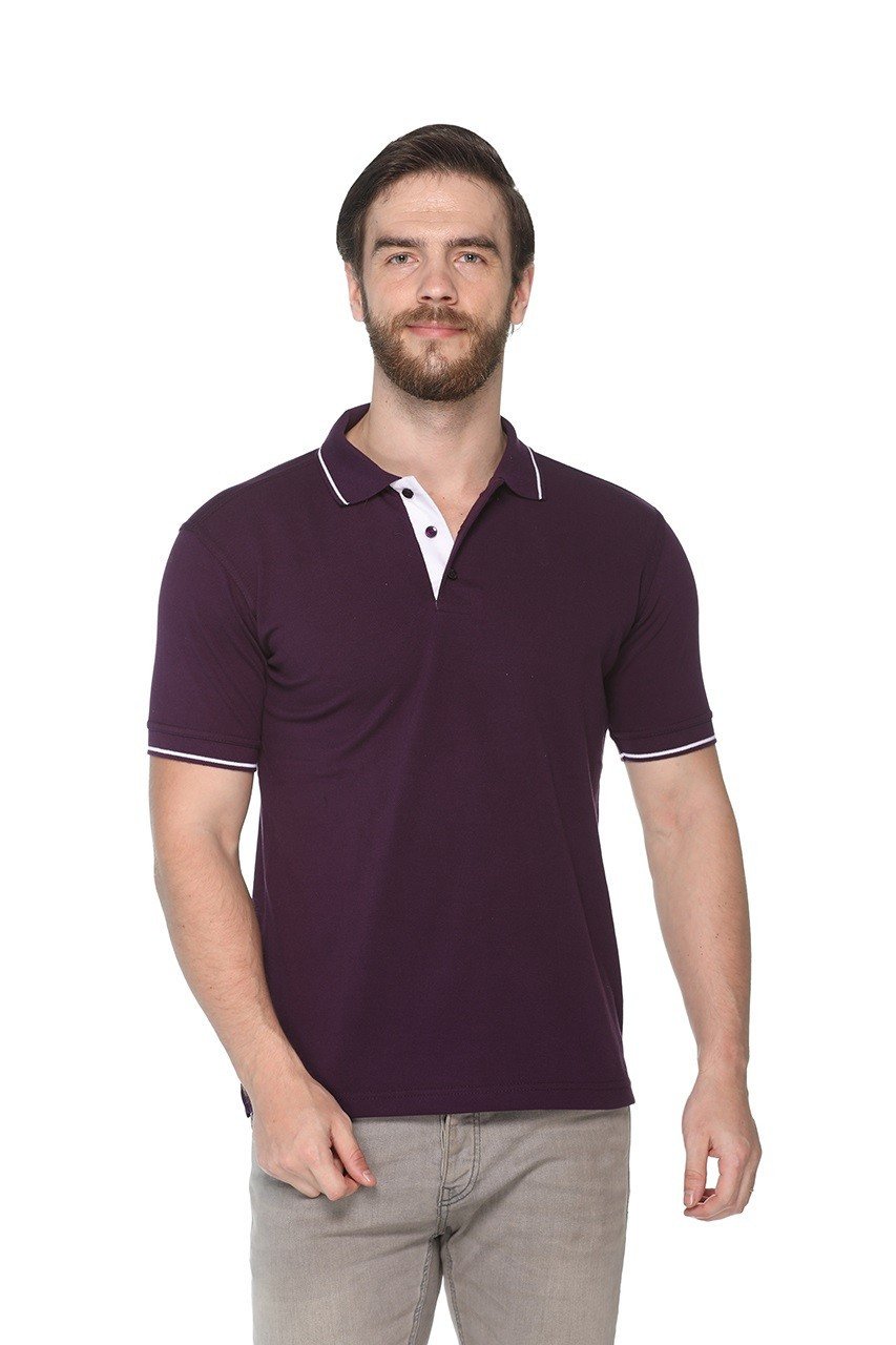 Coffee-Pikmee Highline Single Tipped Polo T-shirt