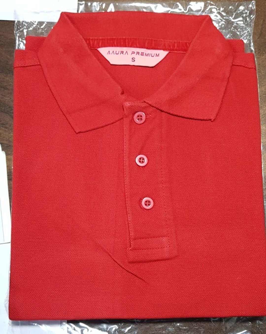 Aura Premium Polo neck T-Shirt supplier - 280 Gsm Red