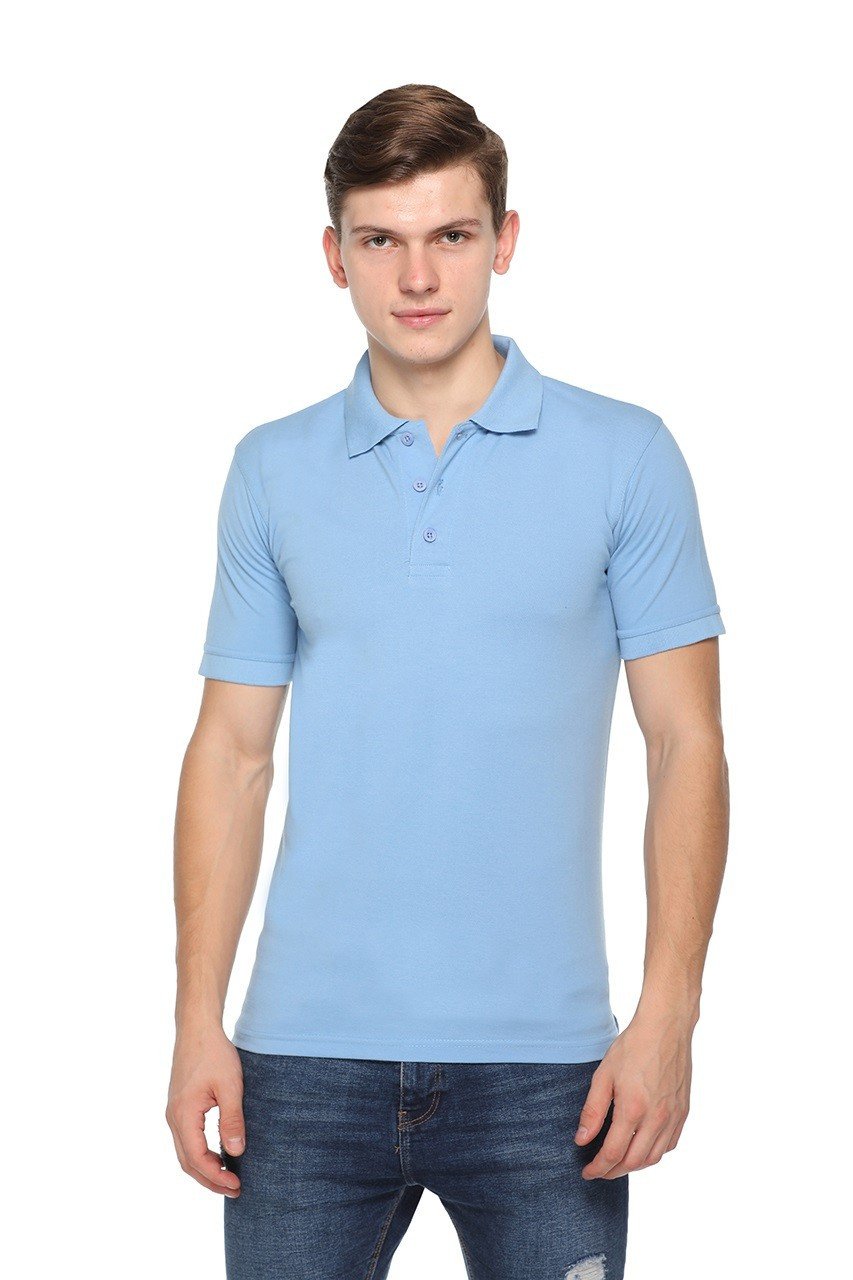 Sky Blue -Pikmee Fast Tees -polo t shirt