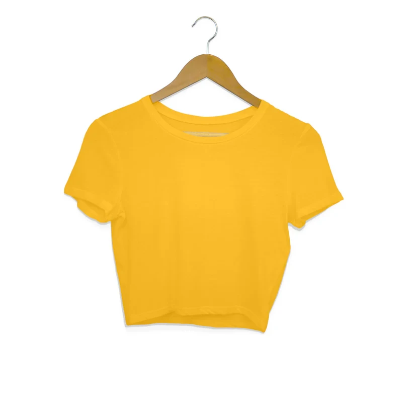 Yellow-Women's Crop Top Manufacturer