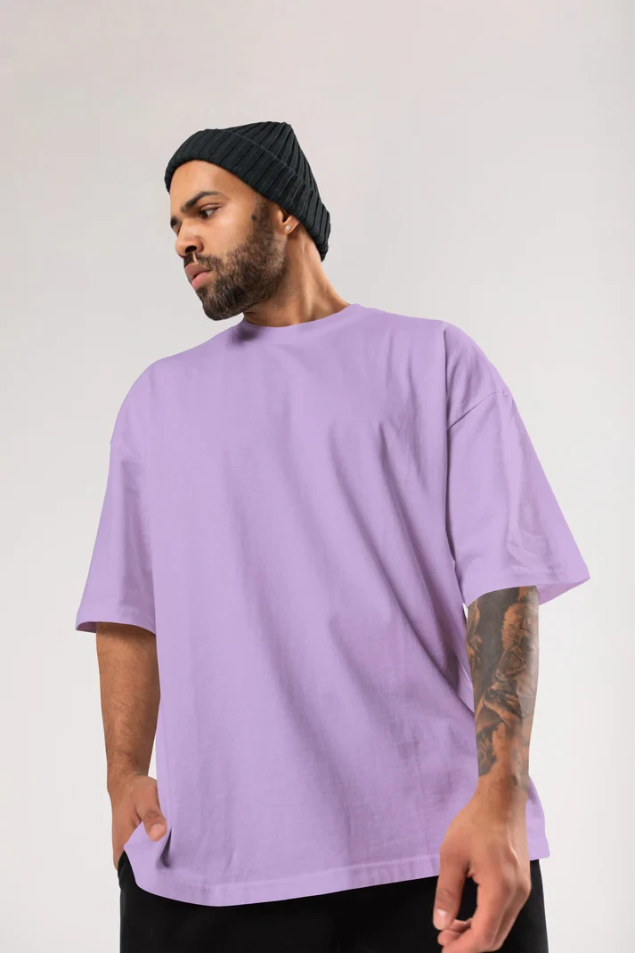 Lavander-French Terry cotton Oversize T-Shirt Manufacturer