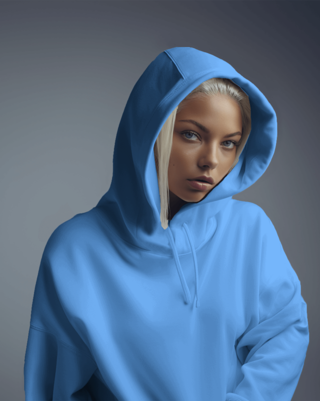Mint Blue-Women's Cotton Hoodie's Manufacturer