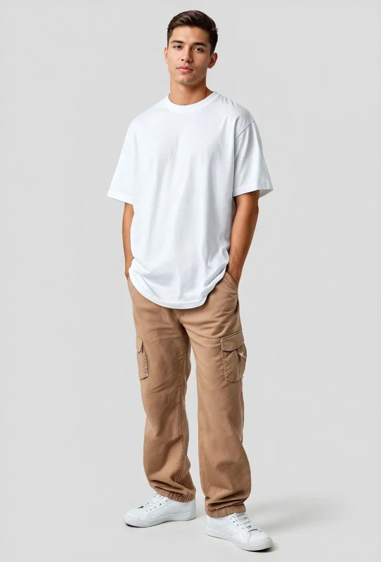 White-French Terry cotton Oversize T-Shirt Manufacturer