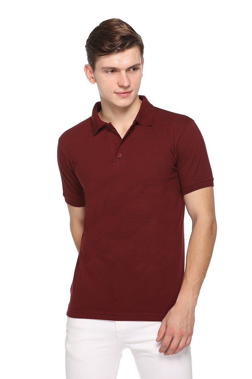Maroon -Pikmee Fast Tees /polo t shirt