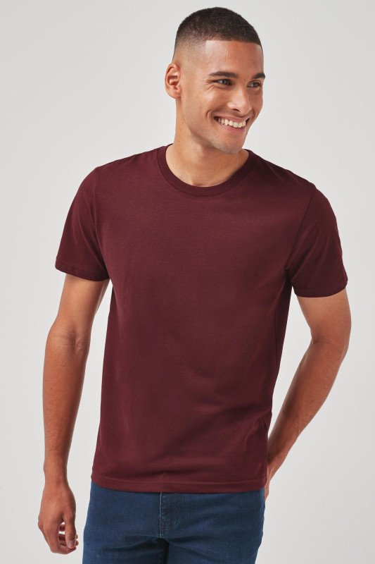 Maroon-Men's Plain T-shirt