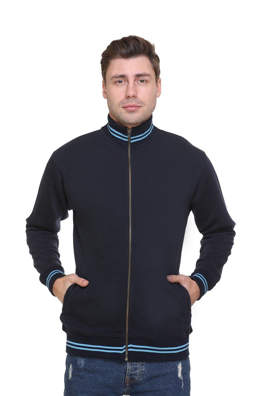 Navy Blue-Pikmee Zero Degree Turtle Neck / Sweatshirt