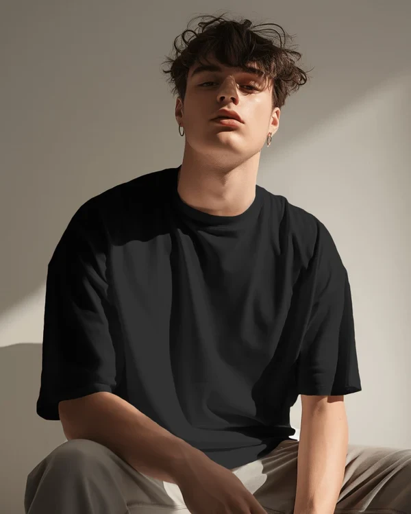 Black-Oversize T Shirt